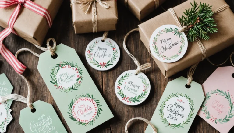 etiquette cadeau noel à imprimer pdf
